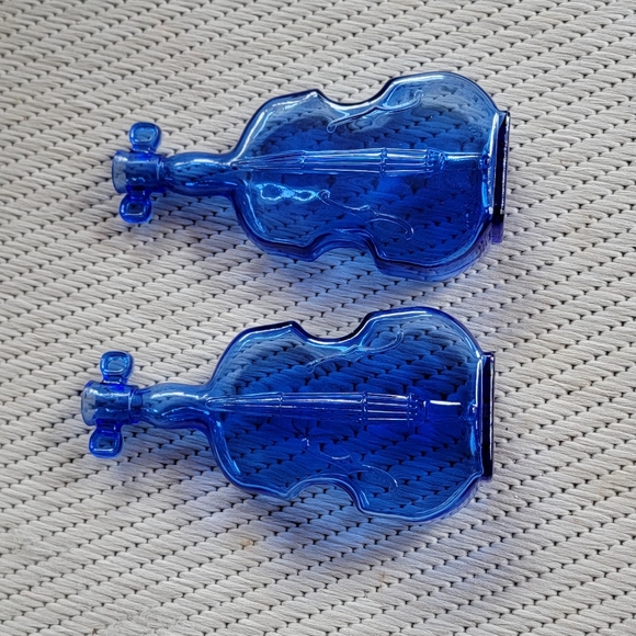 Cobalt Blue Guitar Vases - Picture 2 of 6